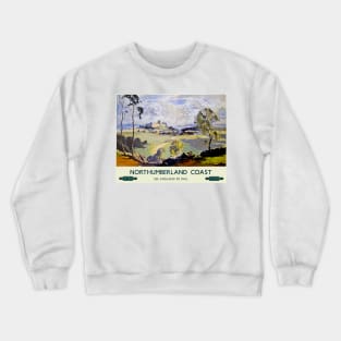 Vintage Railway Poster Northumberland Crewneck Sweatshirt